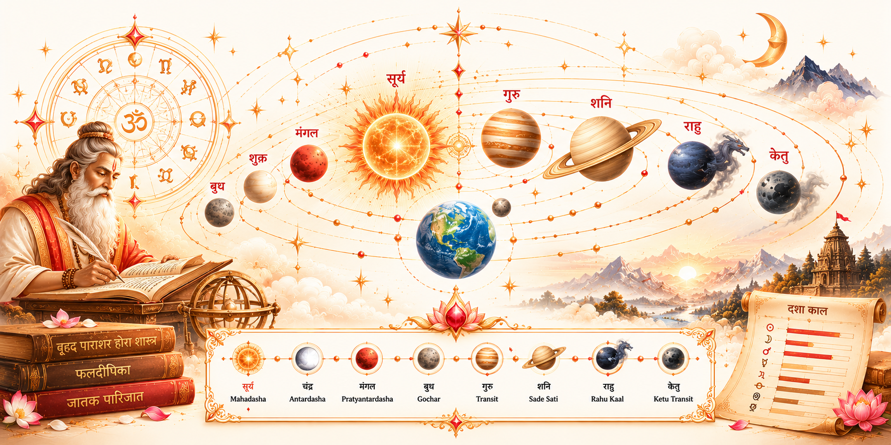 Understanding Vimshottari Dasha: Navigating the 120-Year Planetary Cycle